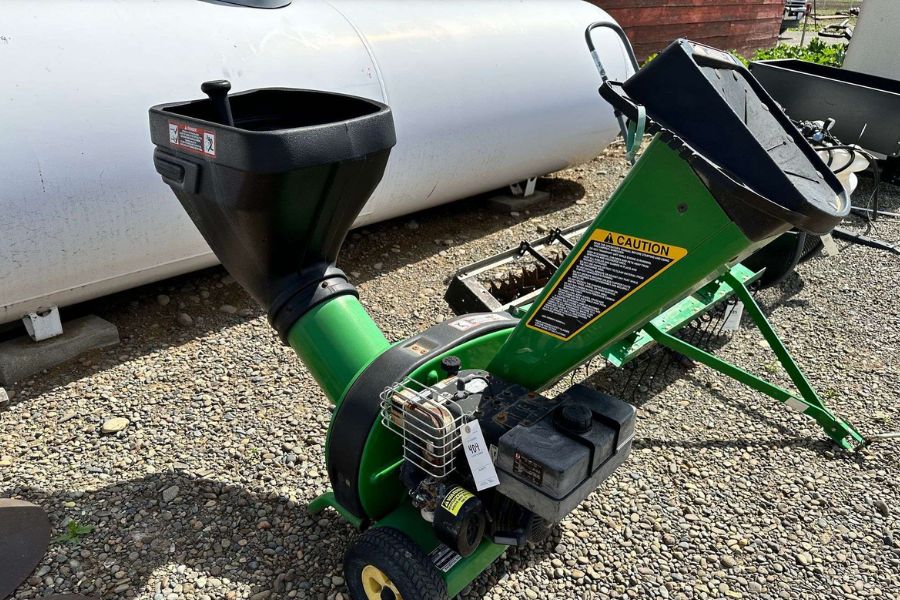 Place your wood chipper on a flat and sturdy surface