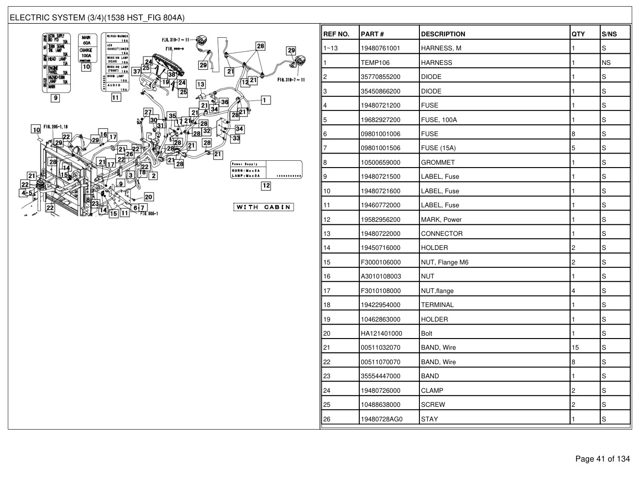 Mahindra 1538 HST Cabin T4 Tractor Parts Manual 3 Mahindra 1538 HST Cabin T4 Tractor Parts Manual - Image 3