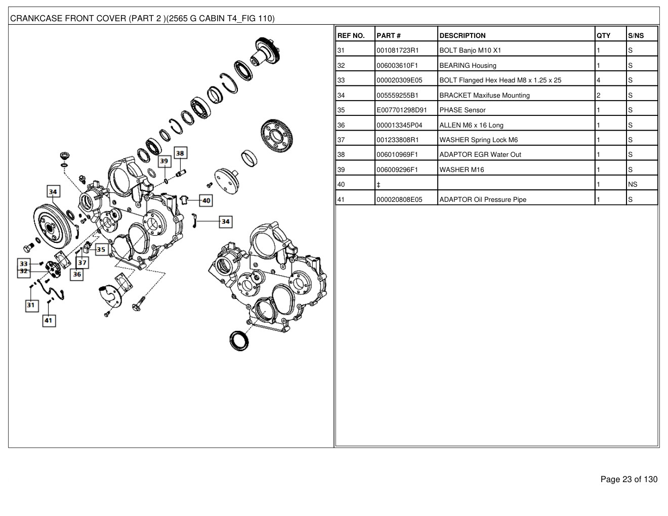 Mahindra 2565 Gear Cabin T4 Tractor Parts Manual 2 Mahindra 2565 Gear Cabin T4 Tractor Parts Manual - Image 2