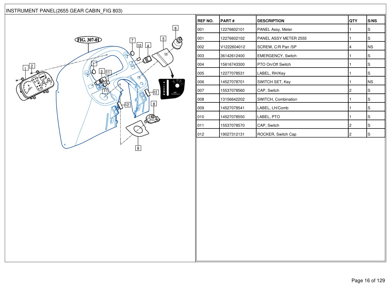 Mahindra 2655 Gear Cabin Tractor Parts Manual 2 Mahindra 2655 Gear Cabin Tractor Parts Manual - Image 2