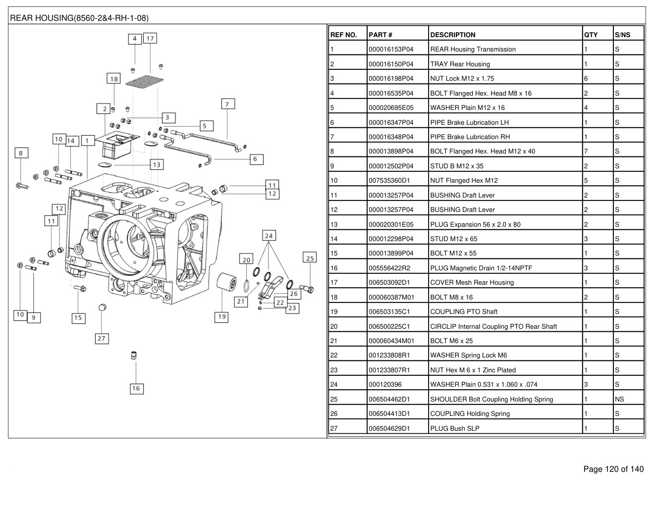 Mahindra 8560 2WD-T3 Tractor Parts Manual 3 Mahindra 8560 2WD-T3 Tractor Parts Manual - Image 3