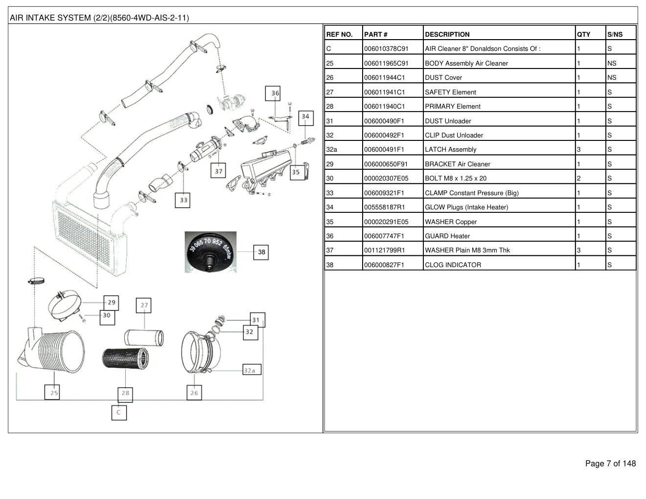 Mahindra 8560 4WD-T3 Tractor Parts Manual 2 Mahindra 8560 4WD-T3 Tractor Parts Manual - Image 2