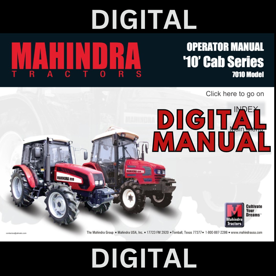 Mahindra Tractor 7010 Operator Manual