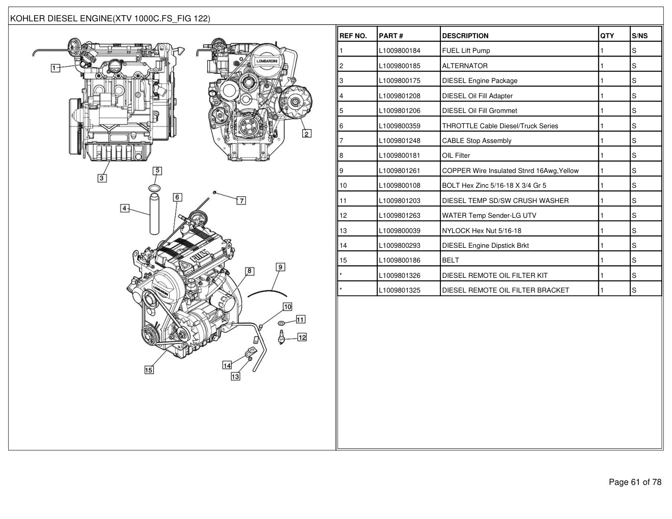 Mahindra XTV 1000C (Crew Cab) 2016 Utility Vehicle Parts Manual 3 Mahindra XTV 1000C (Crew Cab) 2016 Utility Vehicle Parts Manual - Image 3