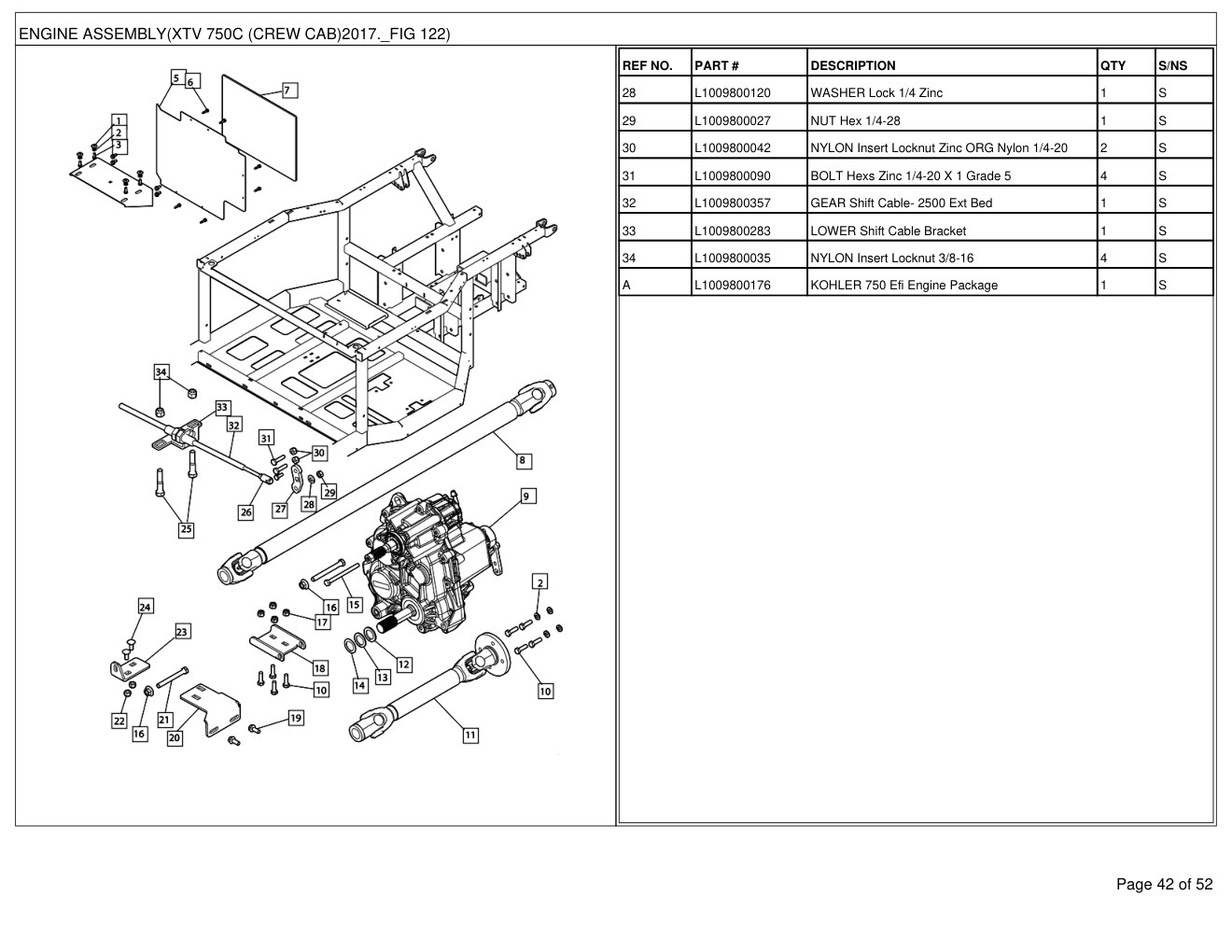 Mahindra XTV 750C (Crew Cab) 2017 Utility Vehicle Parts Manual 3 Mahindra XTV 750C (Crew Cab) 2017 Utility Vehicle Parts Manual - Image 3