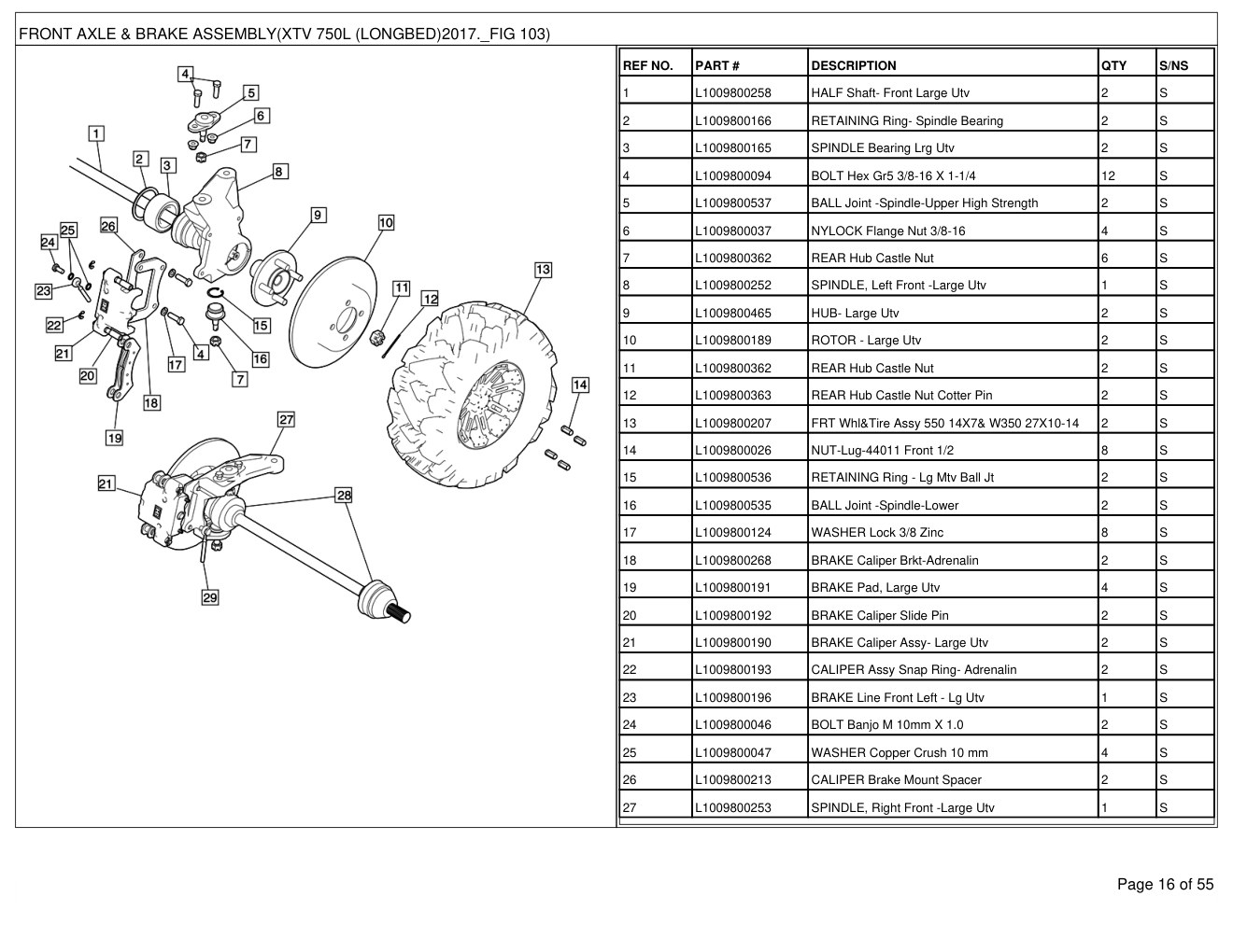 Mahindra XTV 750L (Longbed) 2017 Utility Vehicle Parts Manual 2 Mahindra XTV 750L (Longbed) 2017 Utility Vehicle Parts Manual - Image 2